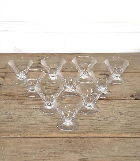 Set of Ten 20th Century French Art Deco Champagne Glasses DA1524743