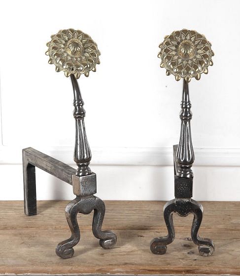 Pair of 19th Century Art and Crafts Andirons DA1525847