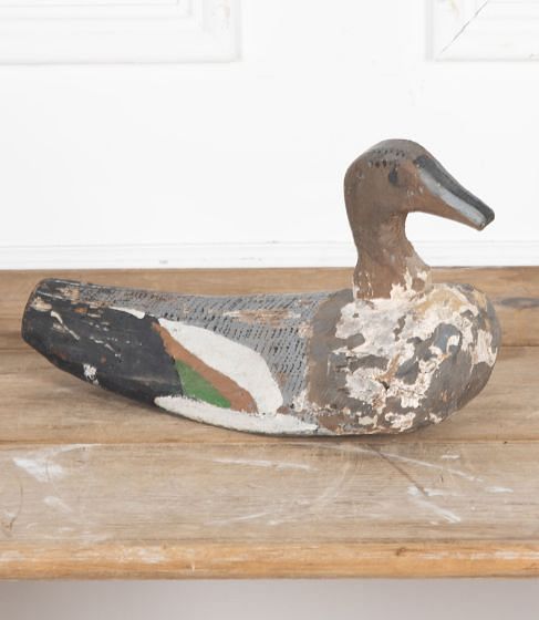 20th Century French Folk Art Decoy Duck DA1527904