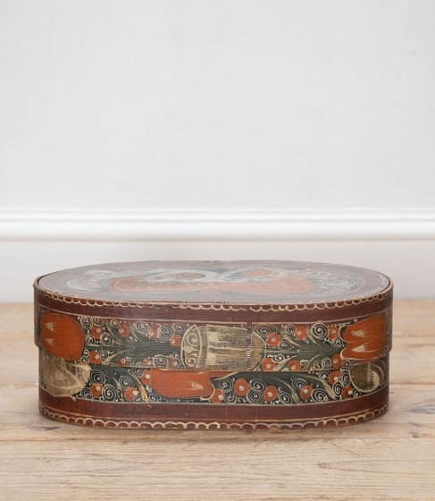 18th Century Swedish Painted Marriage Box DA1534376