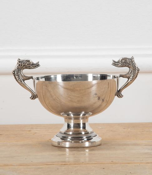 20th Century French Silver Plate Raised Bowl DA1538401