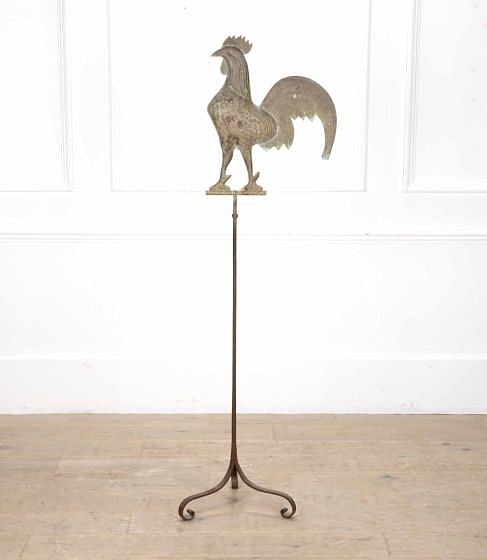 20th Century French Copper Cockerel Weathervane Sculpture DA1540039