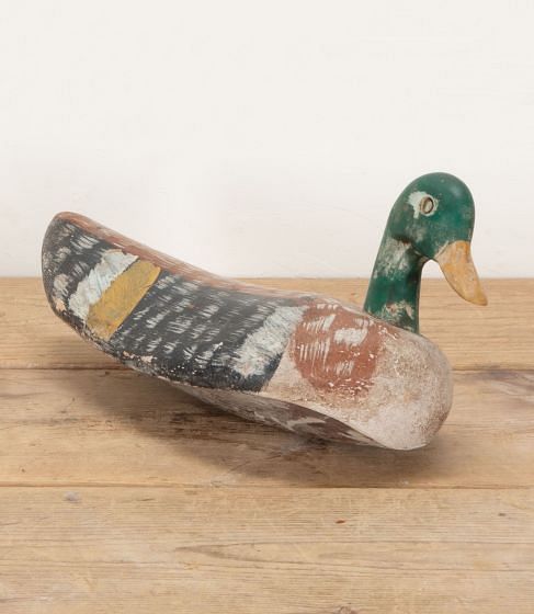 20th Century French Painted Wooden Decoy Duck DA1541986