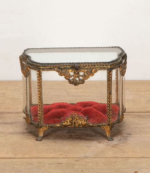 19th Century French Glass Marriage Casket DA1542004