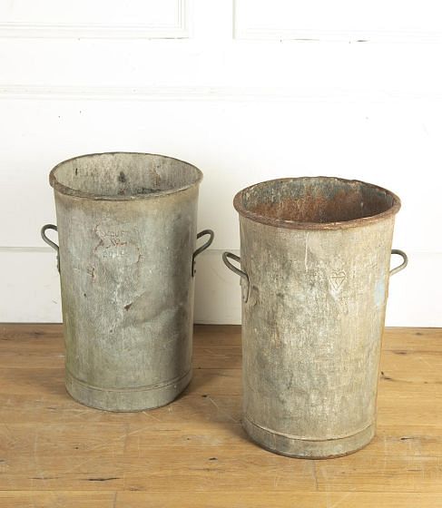 Large Pair of Early 20th Century English Metal Planters DA2014182