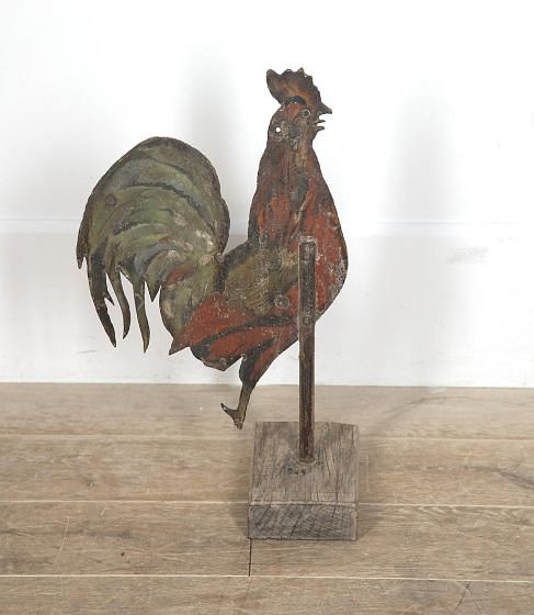 19th Century English Painted Metal Cockerel DA2015841