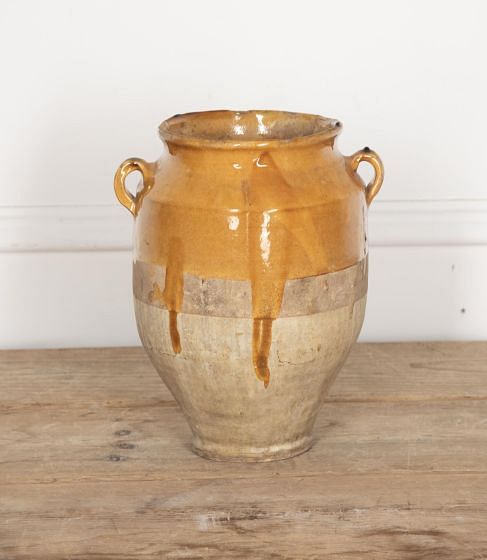 19th Century French Yellow Glaze Confit Pot DA2329644