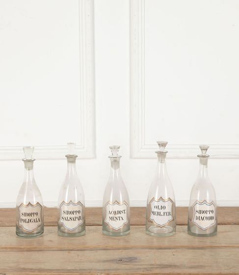 Set of Five Early 19th Century Apothecary Bottles DA2333893