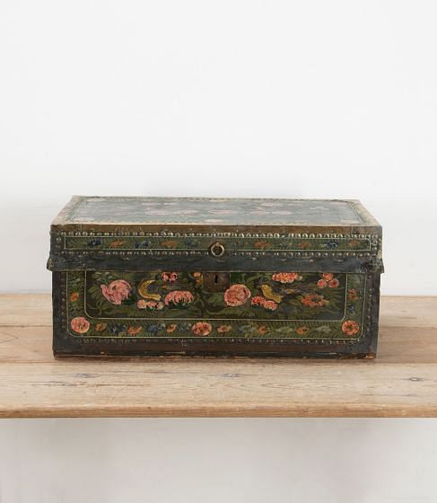 19th Century Painted Camphor Wood Trunk DA2541723