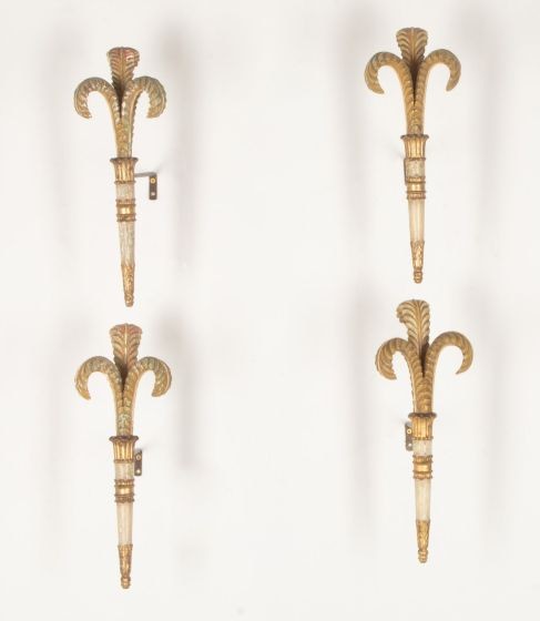 Set of Four 18th Century Florentine Giltwood Curtain Tie-Backs DA2844185