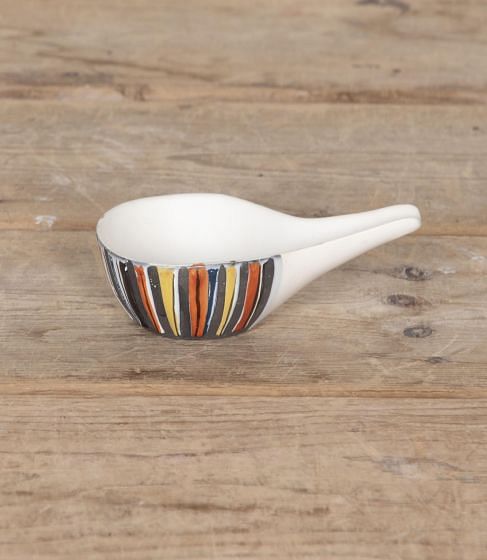 20th Century Roger Capron Ceramic Vide Poche with Pyjama Motif DA2931332