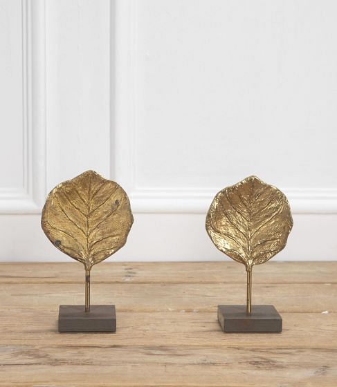 Pair of Gilt Bronze Leaf Castings by Chrystaine Charles DA2933565