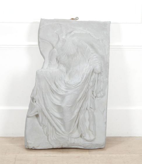 French 20th Century Classical Scene Plaster Wall Plaque DA2937592