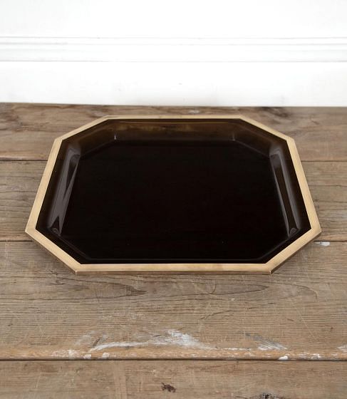 20th Century Brass and Lucite Tray DA3026280