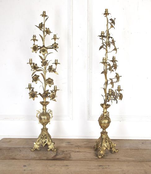 Pair of 19th Century Gilt Bronze Candlesticks DA3420631