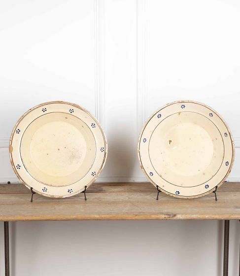 Pair of Large 19th Century Neapolitan Earthenware Dishes DA3437452