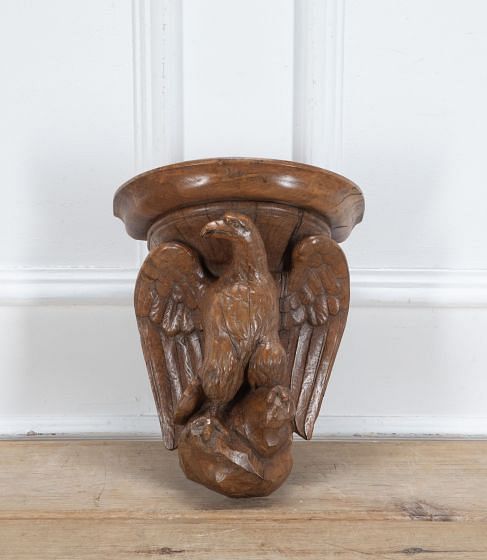 Late 18th Century Carved English Oak Eagle Corbel DA3439560