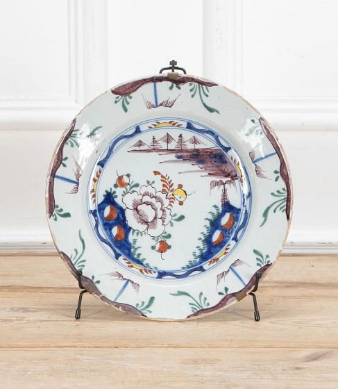 18th Century English Delft Lambeth Charger DA3440419
