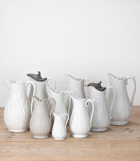 Set of Eight 19th Century English China Water Jug Collection by Dudson DA3541779