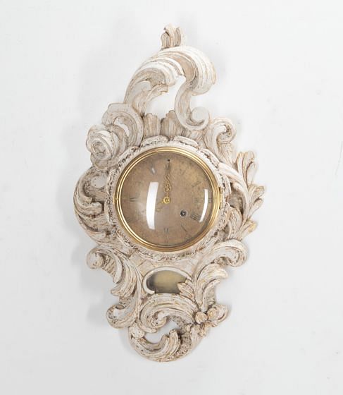20th Century Swedish Carved Wood Wall Clock DA3641271