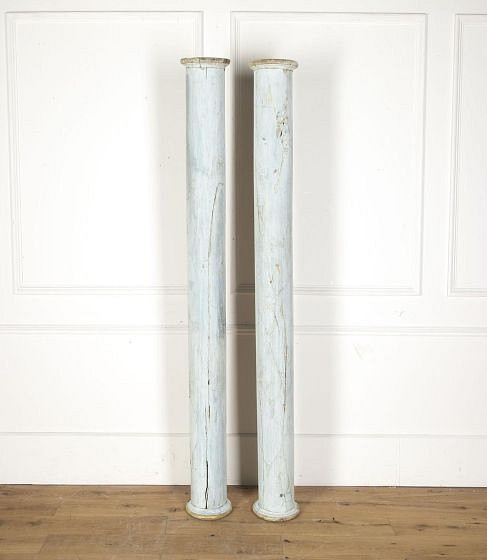SALE: Pair of 18th Century French Painted Columns DA3713099