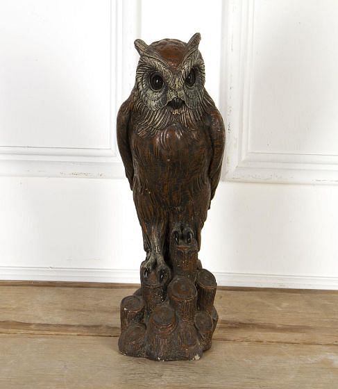 20th Century French Composite Stone Owl DA3718070