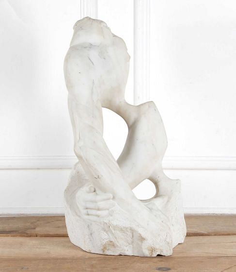 20th Century French Carrera Marble Sculpture DA3740513