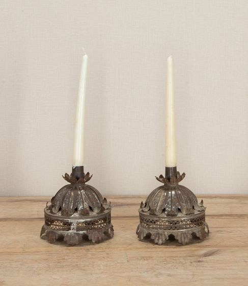 Pair of 19th Century French Tole Candlesticks DA3743471