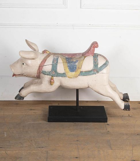 19th Century Fairground Carousel Pig DA4323273