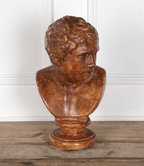 Early 20th Century English Plaster Bust of Hermes DA4327925