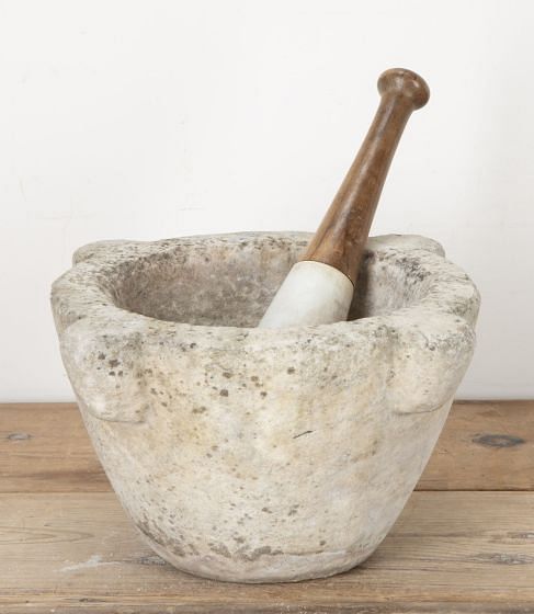 Large 19th Century English Marble Pestle and Mortar DA4342258