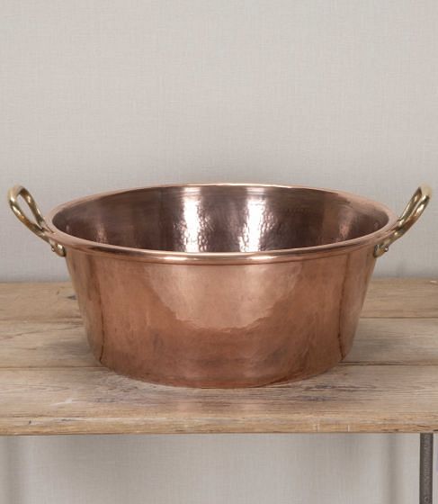 Large Early 20th Century French Copper and Brass Pan DA4343196