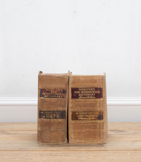 Pair of 20th Century Volumes of Webster Dictionaries DA4435741