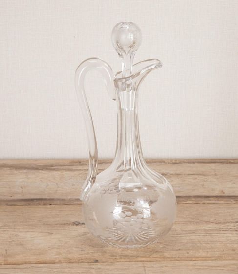 Victorian Shaft & Globe Finely Engraved Claret Jug Decanter DA5843474