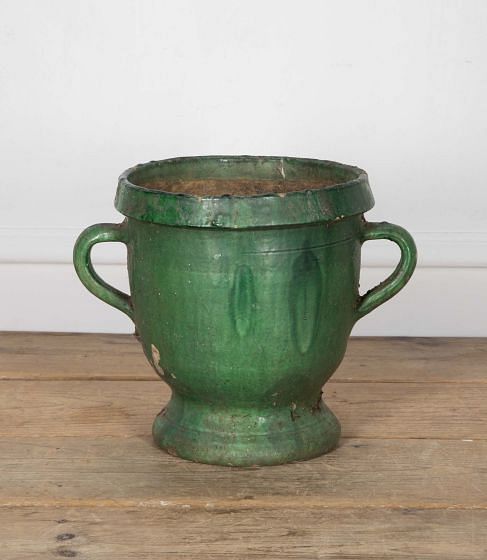 19th Century French Green Glazed Pot DA6036114