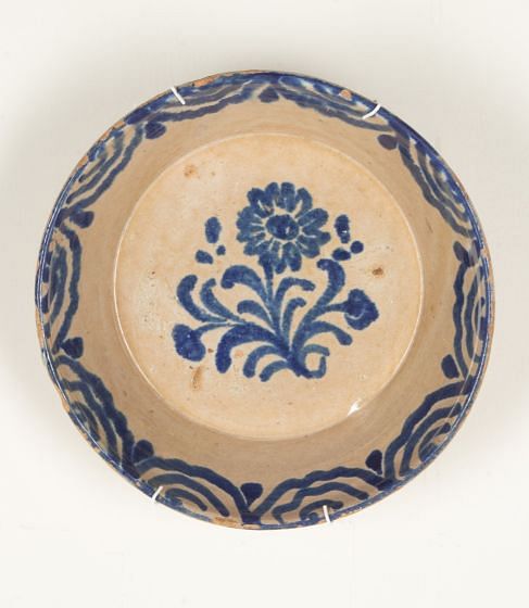 Late 19th Century Spanish Blue and White Fajalauza Bowl DA6042619