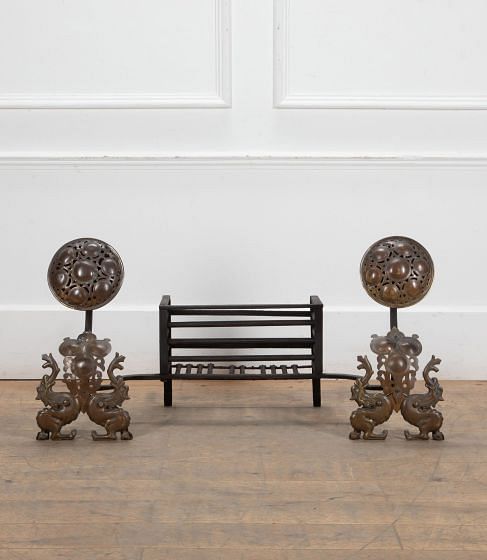 19th Century English Aesthetic Movement Fire Basket DA6939972