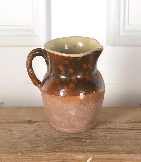 19th Century French Chestnut Brown Glazed Jug DA719838