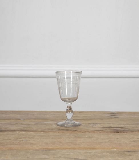 19th Century Engraved Drinking Glass Dating 1885 DA7233200