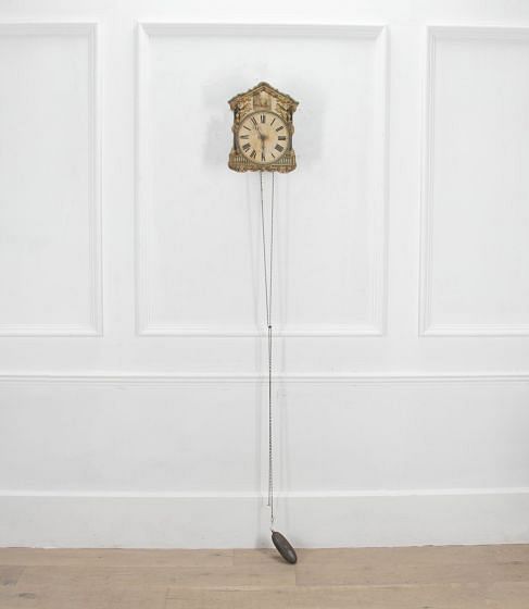 19th Century French Clock with Pediment Top DA7236851
