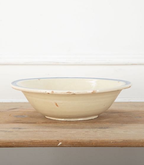 19th Century Italian Blue Striped Bowl DA7434493
