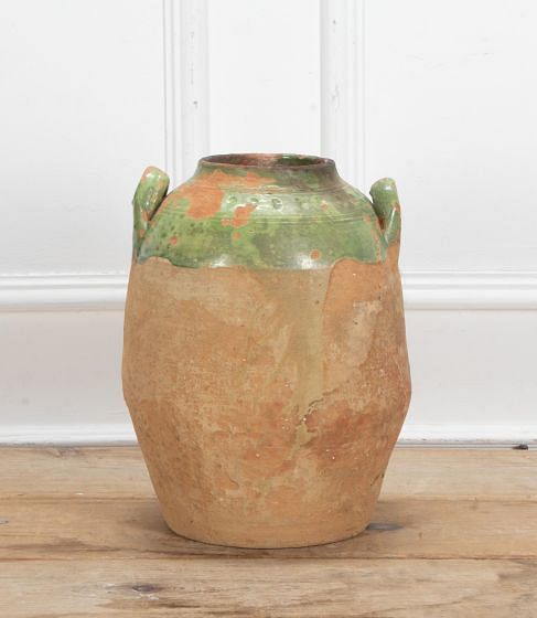 19th Century Italian Green Glazed Storage Jar DA7439005