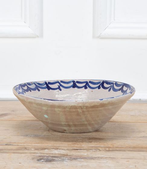 Spanish 19th Century Hand Painted Fajalauza Bowl DA7439126