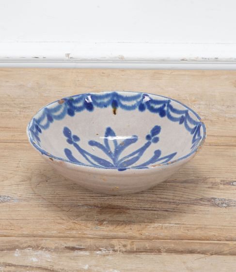 19th Century Spanish Hand Painted Fajalauza Bowl DA7439141