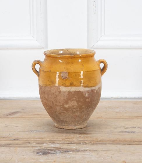 19th Century French Ochre Glaze Confit Pot DA7439151