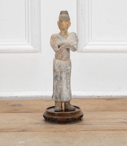 Chinese Tang Dynasty Court Official Terracotta Figure 618-907AD DA7440800