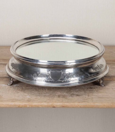 Early 20th Century English Silver Plated Mirrored Table Centerpiece DA8043961
