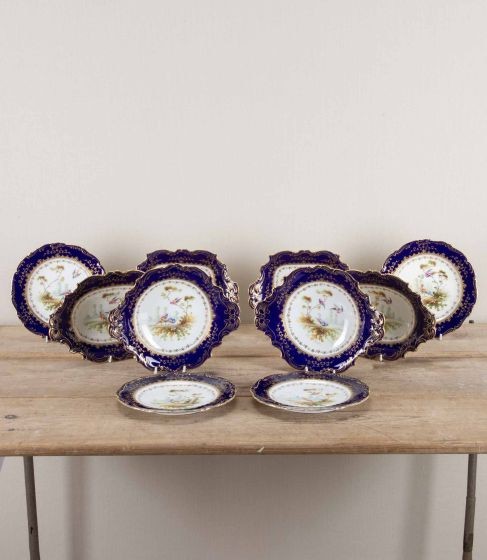 19th Century Regency Coalport Porcelain Dessert Service DA8043985