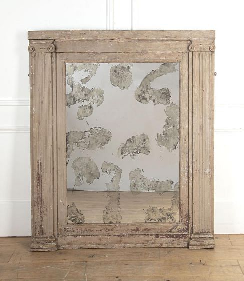 Large 19th Century French Panel Framed Mirror MI8121889