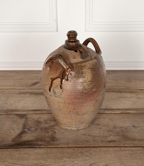 19th Century French Country House Stoneware Vinegar Bottle DA8530130